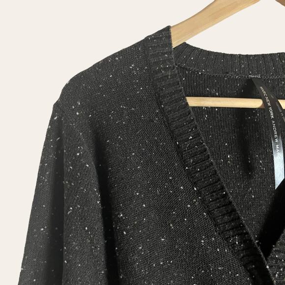 Marc New York Dark Brown Knit Button Front Boucle Sweater Dress Size XL - Picture 3 of 12